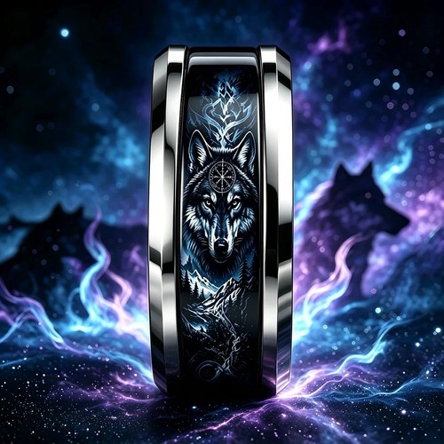 Norse viking wolf - viking, compass