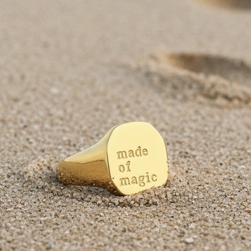 Gold signet stainless - gold,