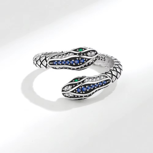 925 sterling silver snake - sterling, ring