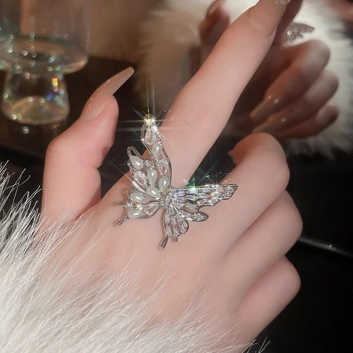 Large crystal butterfly retro - large,