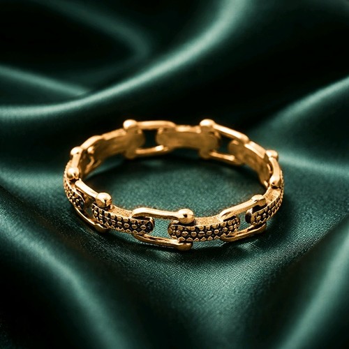 Ladie gold braided band - ladie's,