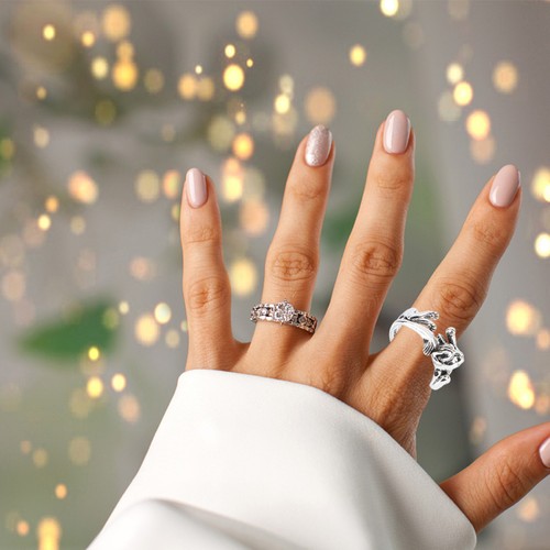 1pc open ring - 1pc, cat