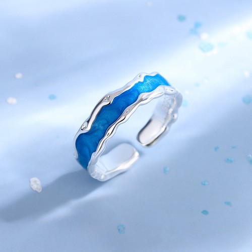 925 sterling silver retro blue - 925,
