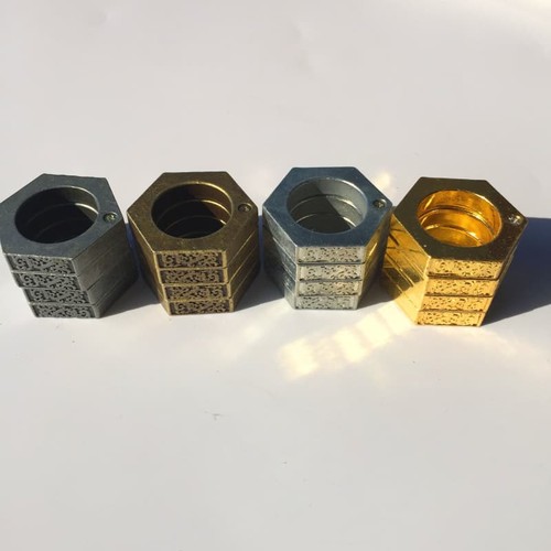 Set hexagon round retro - round,