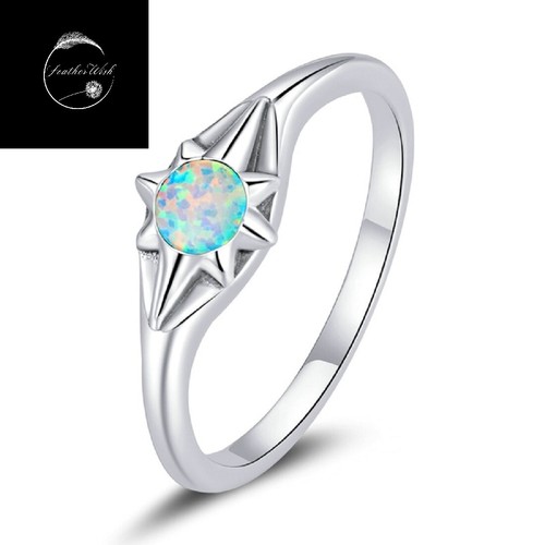 Sterling silver 925 ring opal - sterling,