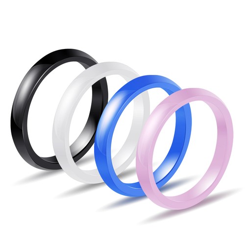 3mm simple ceramic ring - simple,