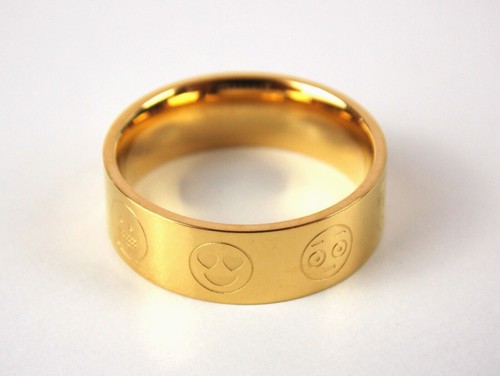 Ring emoji stainless steel - ring,