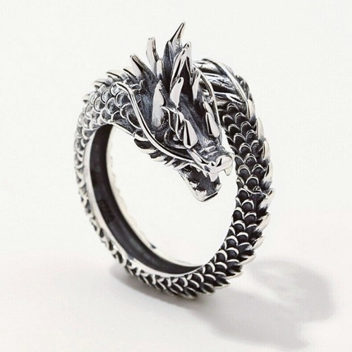 Vintage dragon adjustable ring - adjustable,