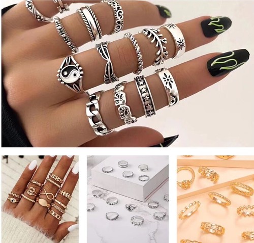 13pcs gold 14pcs silver - gold,